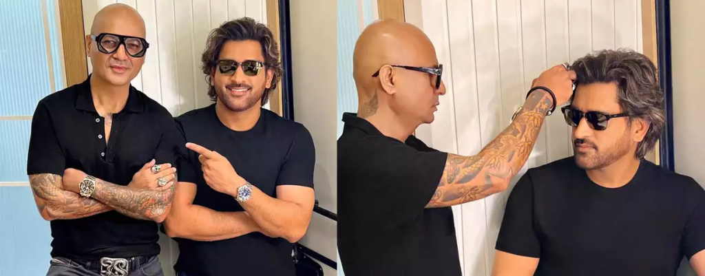 Dhoni's New Haircut